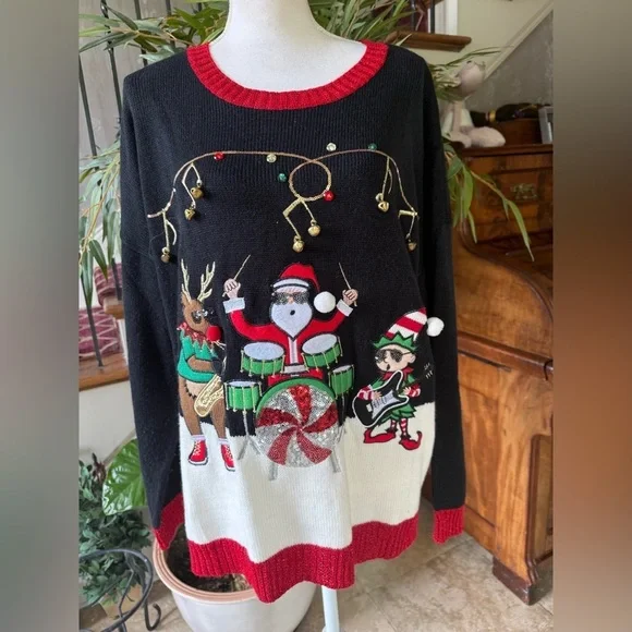 It’s Our Time ladies vintage Christmas sweater 2X very good condition - Picture 4 of 14